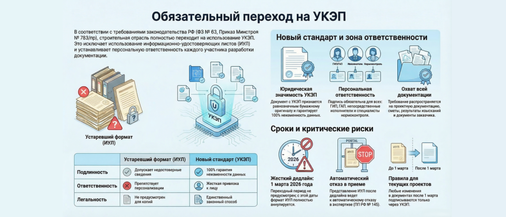 C 01.03.2026 документация для проведения экспертизы должна быть подписана УКЭП!
